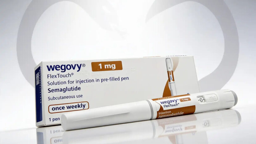 Caixa e caneta aplicadora do medicamento Wegovy, à base de semaglutida