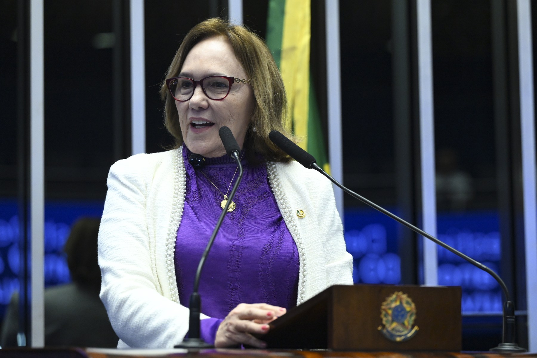 Senadora Zenaide Maia, candidata à reeleição pelo PSD no Rio Grande do Norte