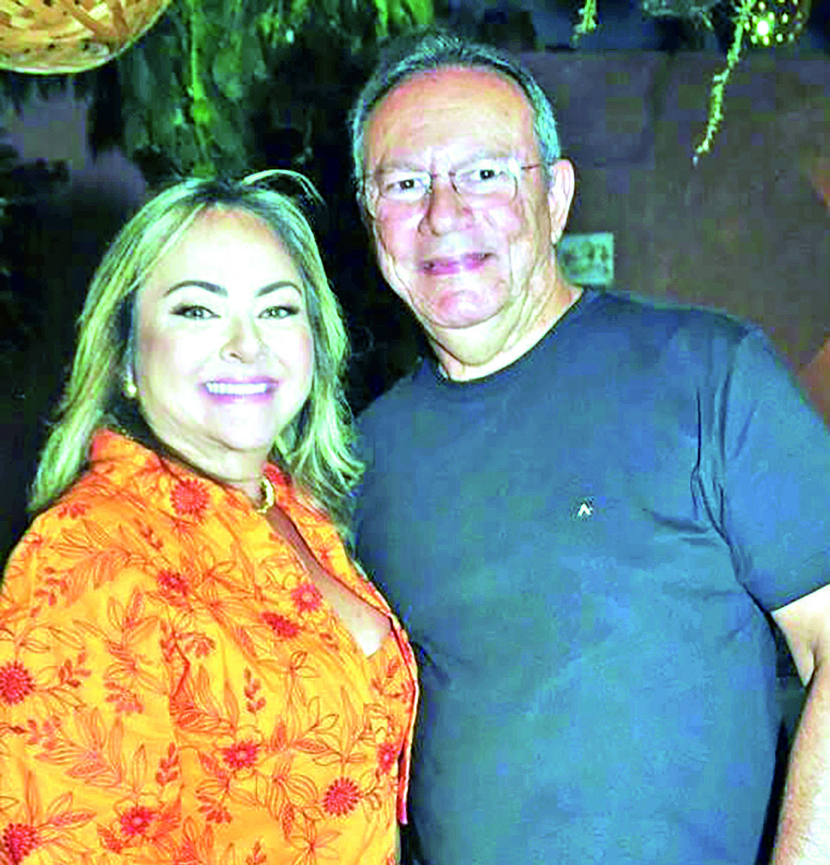 Karla Veruska e Raniere Barbosa aparecem lado a lado