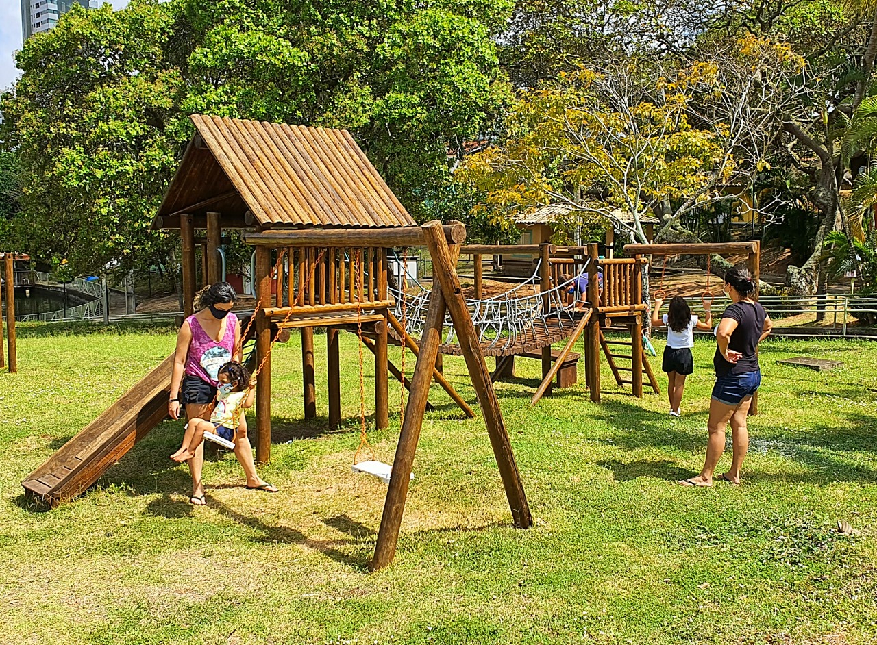 Área do parque da Cidade da Criança, em Natal