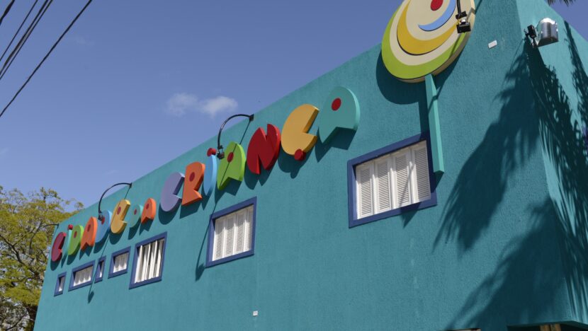 Fachada da Cidade da Criança, em Natal