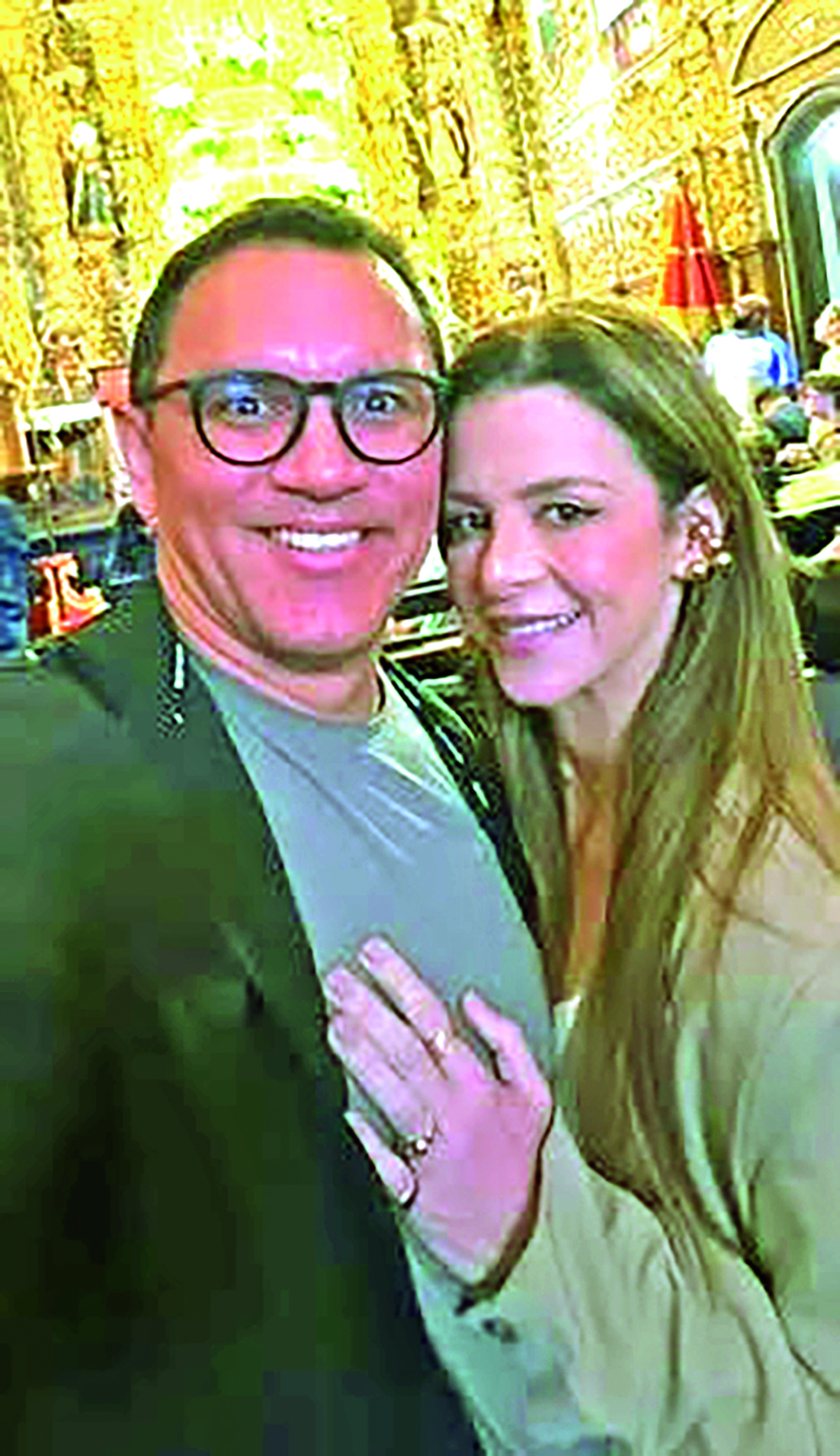 Iury Bagadão e Flávia Pipolo posam juntos em uma selfie