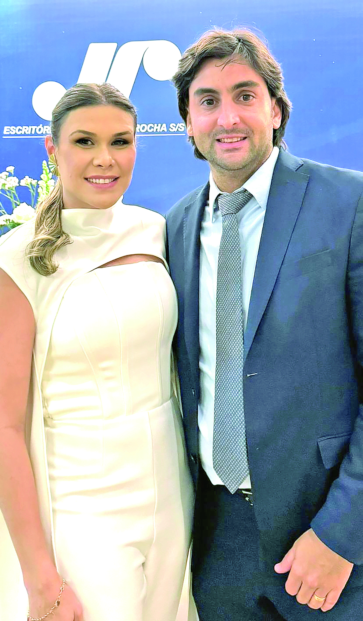 Fernanda Rocha ao lado de Roberto Filho