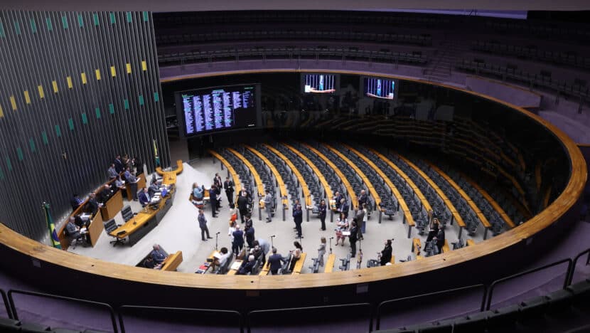 Vista do plenário da Câmara dos Deputados
