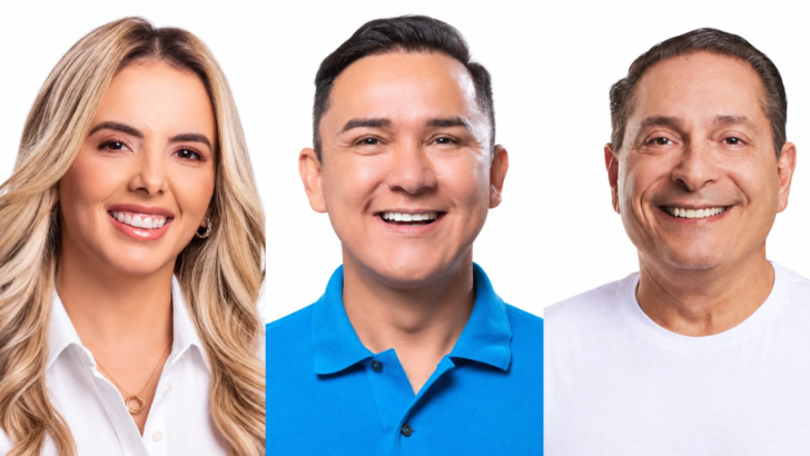 Cinthia de Allyson, Neilton Diógenes e Ezequiel Ferreira, candidatos a deputado estadual pelo RN