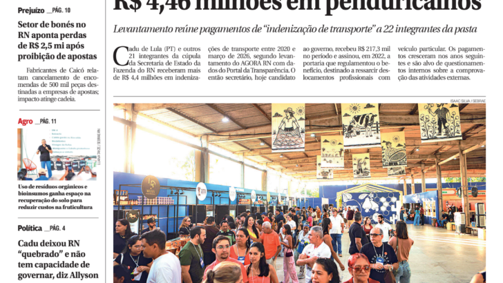 Capa do Agora RN de 17 e 18 de outubro de 2026, edição 2.437