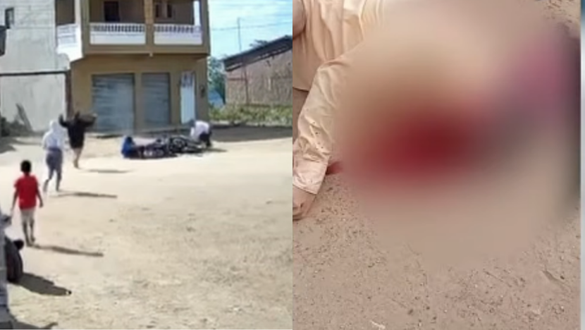 Colisão entre motocicletas foi registrada por uma câmera de segurança na comunidade Queimadas, em Japi; Carlos Manuel de Lima morreu após ser socorrido.