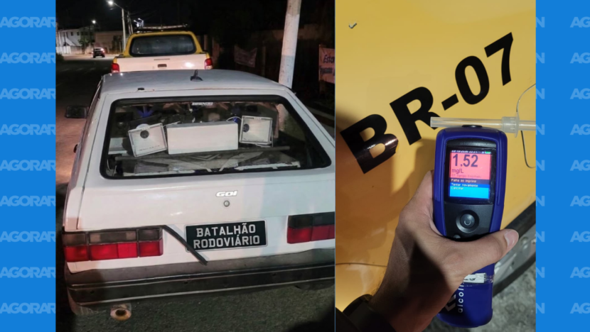 Motorista sem CNH é preso com índice de álcool quatro vezes acima do limite legal na Grande Natal