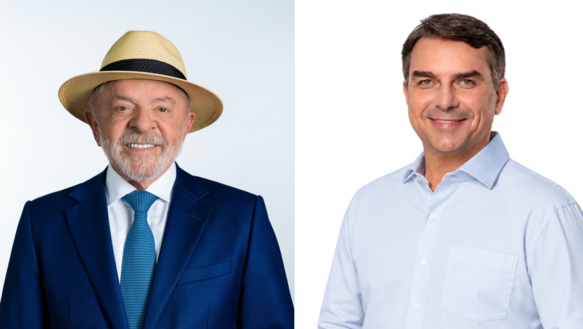 Lula e Flávio Bolsonaro, candidatos à Presidência na pesquisa Exatus no Rio Grande do Norte