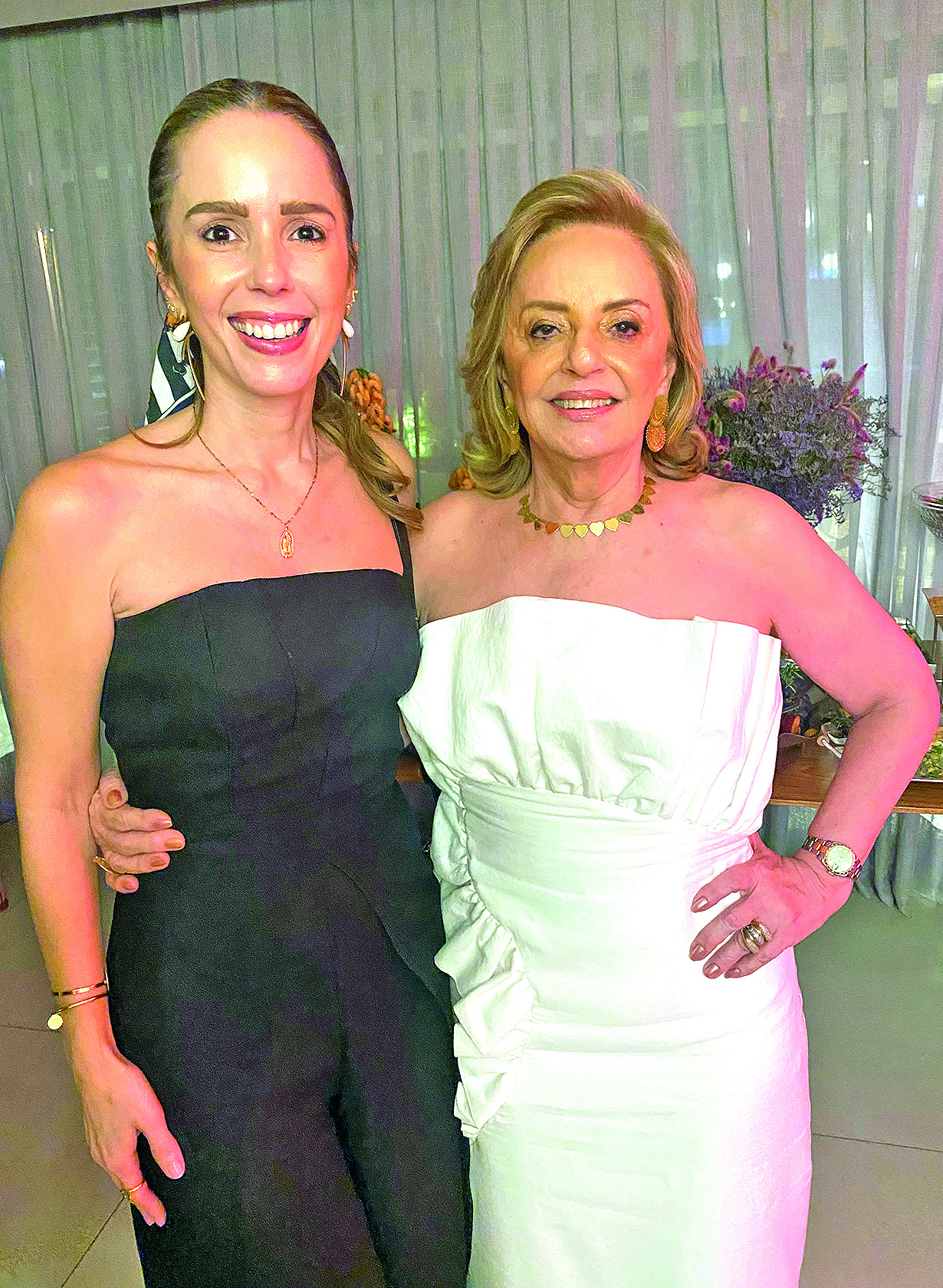 Na festa MB34 Larissa Luana e Edna Galvão