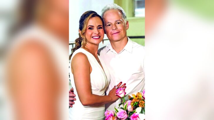 Samara Gosson e Sérgio Coutinho, casal que celebra 25 anos de união