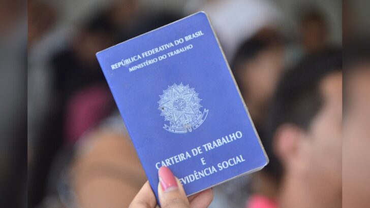Carteira de Trabalho e Previdência Social em destaque