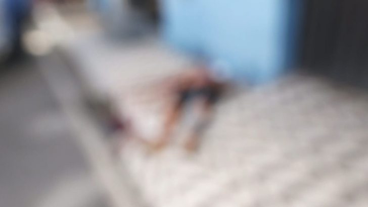 Imagem borrada mostra o corpo do homem