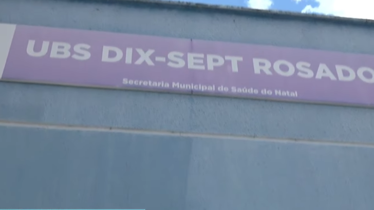 Dois homens armados assaltaram a Unidade Básica de Saúde de Serro Branco, na Zona Oeste de Natal - Foto: Reprodução/ TV Tropical
