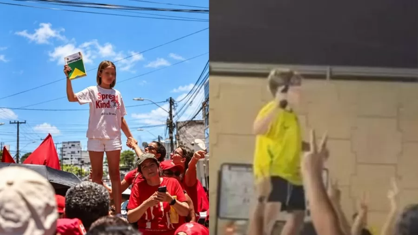 Fotografia feita durante ato de Lula no Alecrim foi relacionada a vídeo gravado em Parnamirim. - Foto: reprodução redes