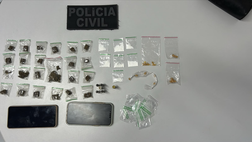 Homem é preso com drogas e munições durante investigação de tentativa de homicídio em Tangará