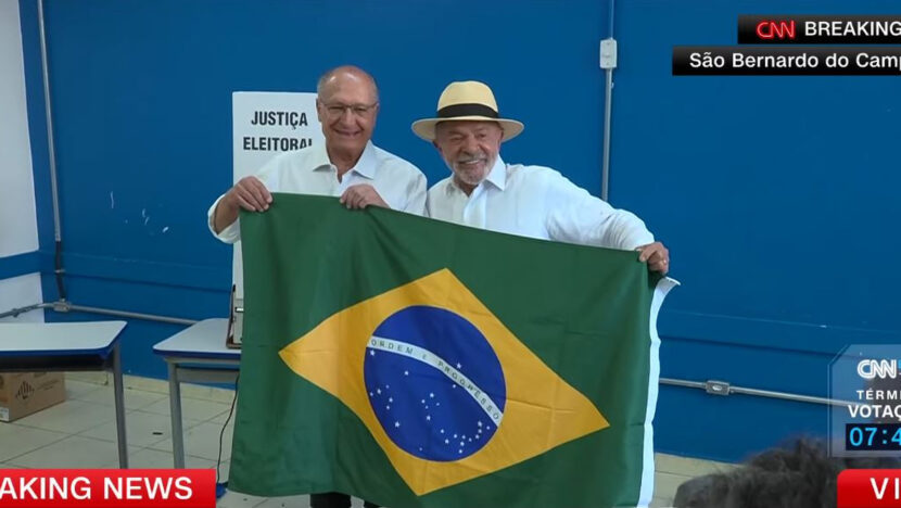 lula ao lado do vice geraldo alckmin