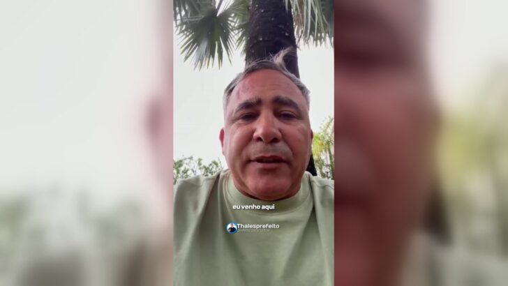 Prefeito fala em vídeo sobre o caso da filha de Thales Farias