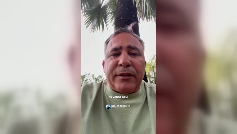Prefeito fala em vídeo sobre o caso da filha de Thales Farias