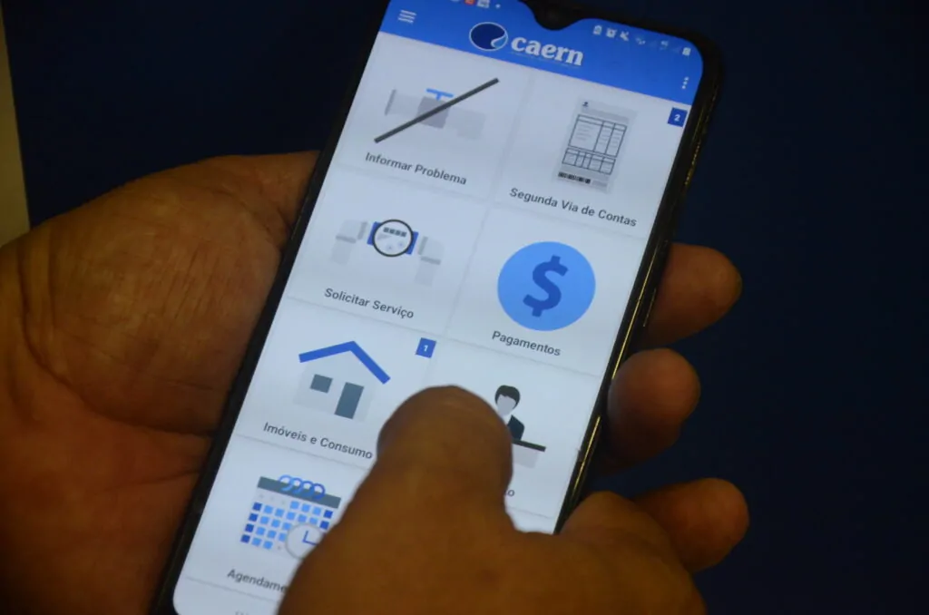 Aplicativo da CaeRio Grande do Norte para celulares oferece serviços variados para o consumidor