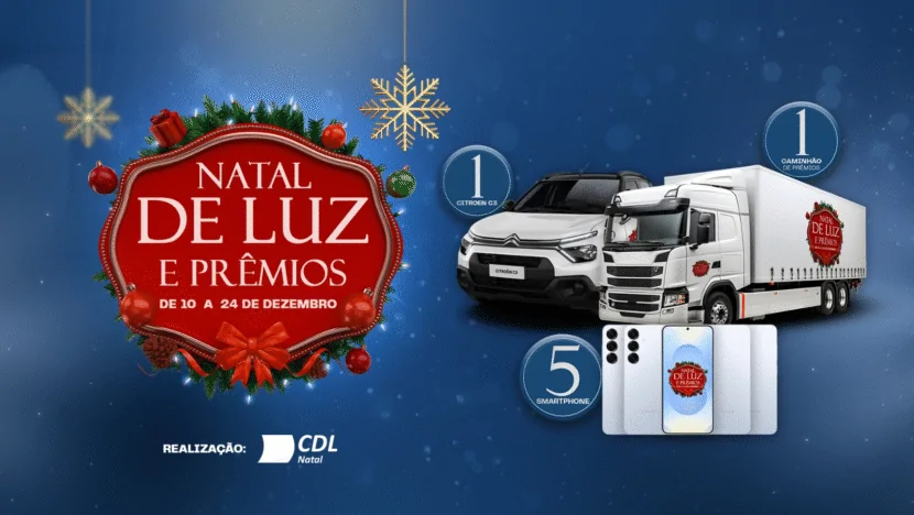 Campanha natal de luz e prêmios começou com sorteio de prêmios para os consumidores | notícias do rio grande do norte image